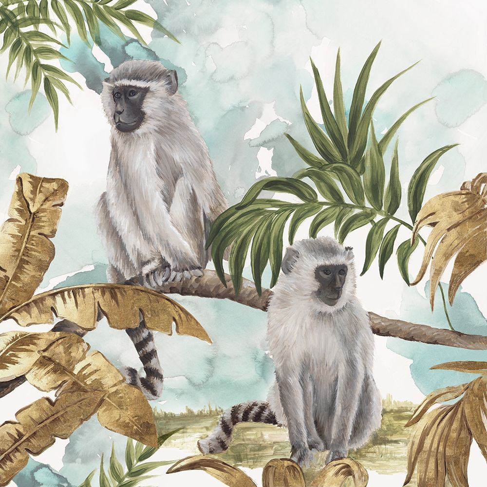 Golden Monkeys  art print by Eva Watts for $57.95 CAD