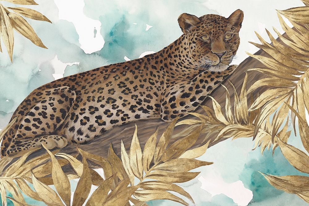 Golden Leopard  art print by Eva Watts for $57.95 CAD