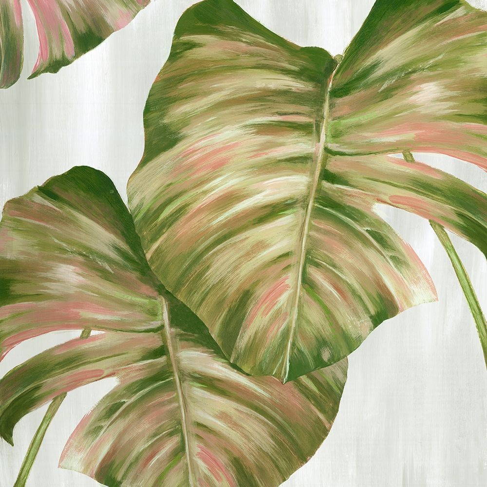 Pink Leaves II art print by Eva Watts for $57.95 CAD