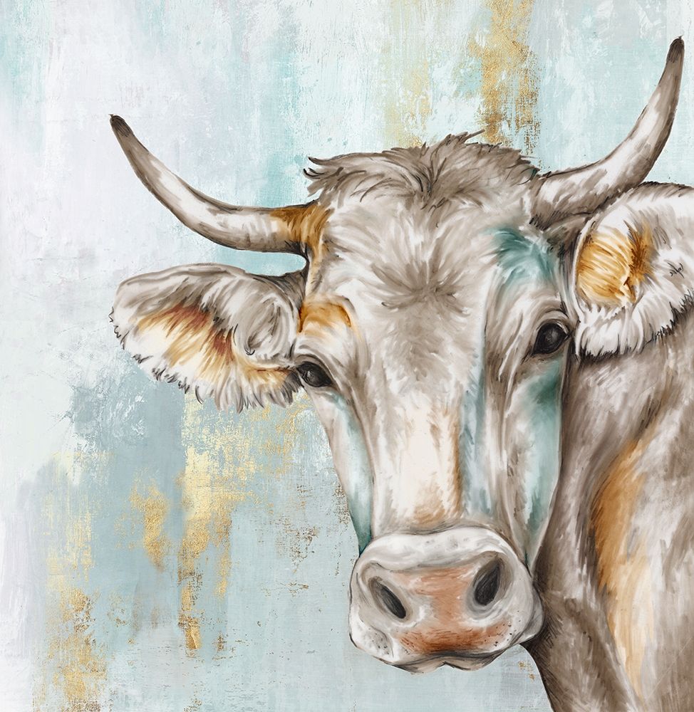 Headstrong Cow art print by Eva Watts for $57.95 CAD