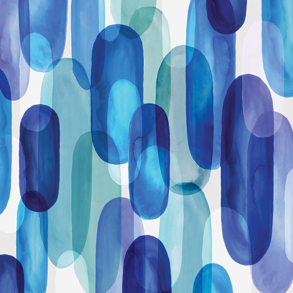 Groovy Blue II art print by Eva Watts for $57.95 CAD