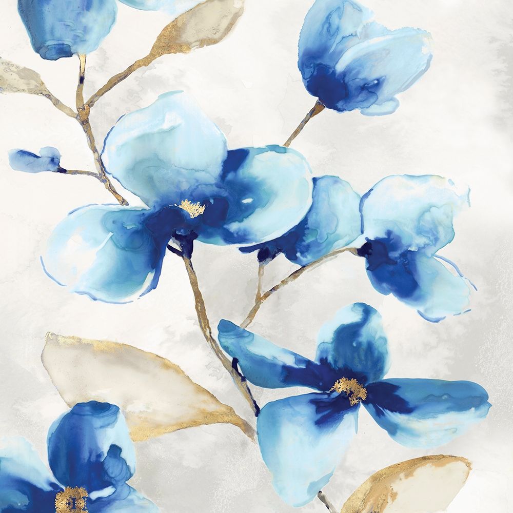 Blue Jardin II art print by Eva Watts for $57.95 CAD