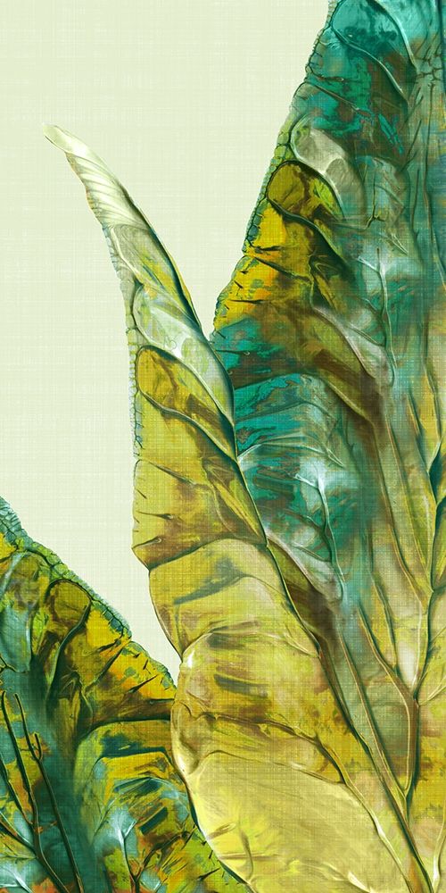 Tropical Green Leaves I  art print by Eva Watts for $57.95 CAD