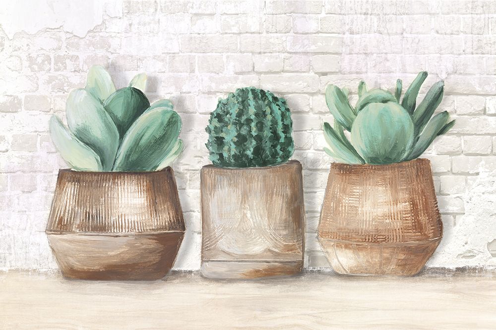 Three Cactus  art print by Eva Watts for $57.95 CAD