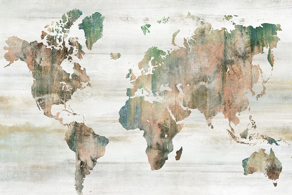 Map of the World  art print by Isabelle Z for $57.95 CAD