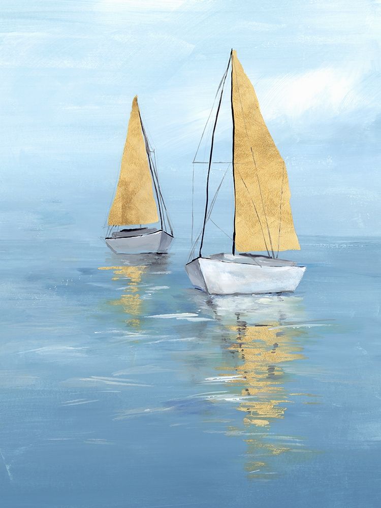 Golden Sail II art print by Isabelle Z for $57.95 CAD