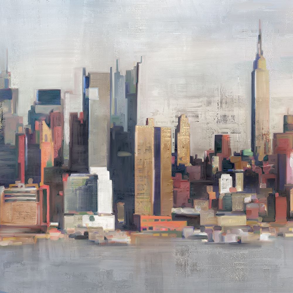 New York Skyline I art print by David Fischer for $57.95 CAD