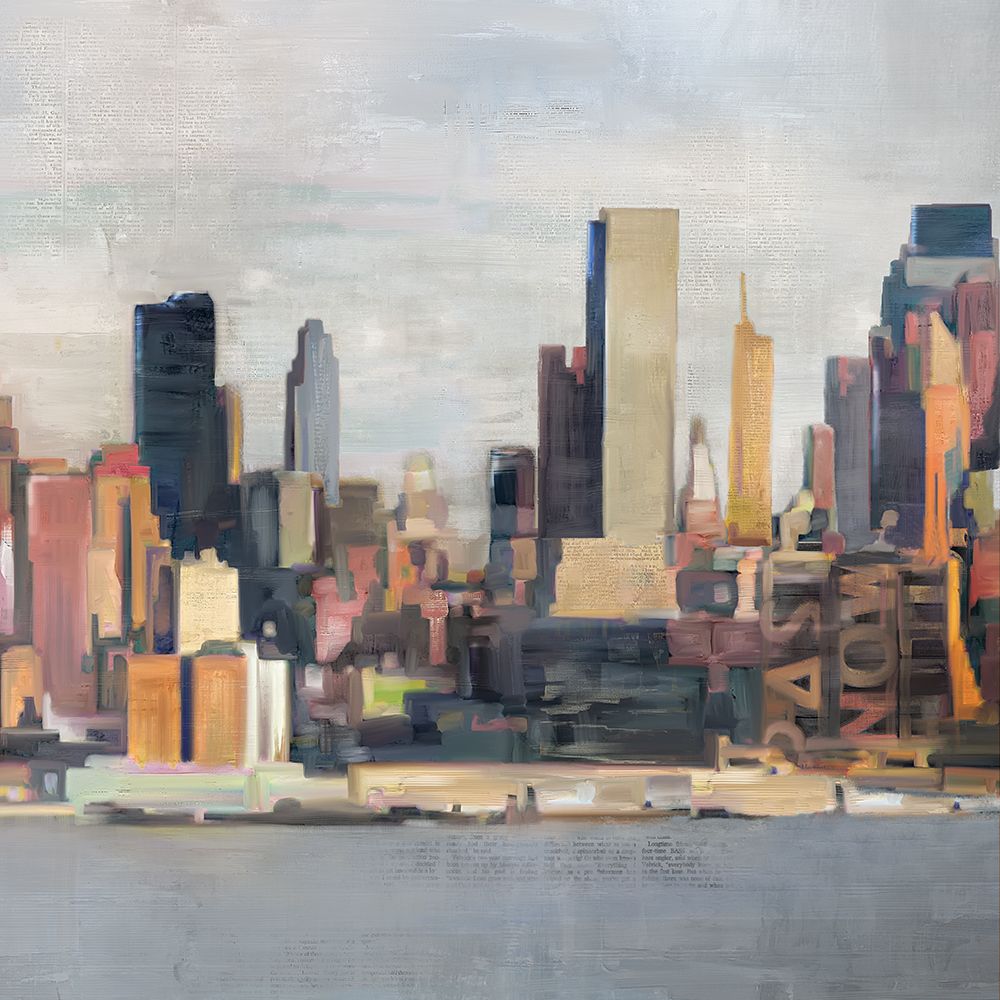 New York Skyline II art print by David Fischer for $57.95 CAD