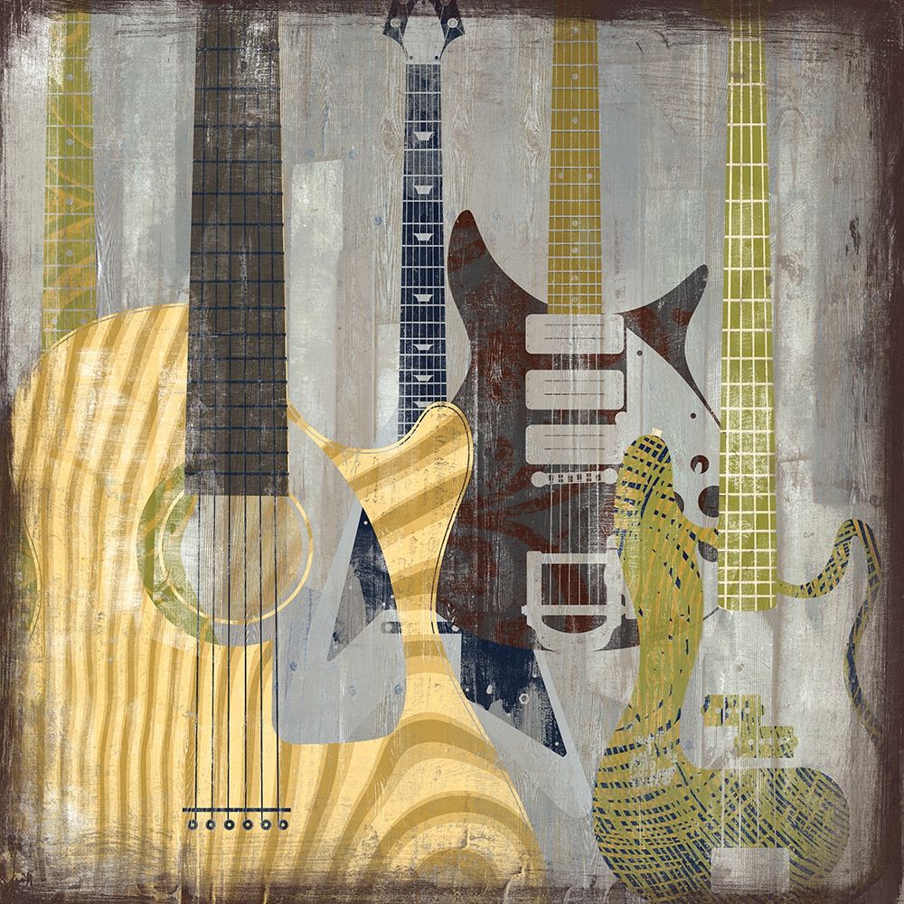 Guitars art print by David Fischer for $57.95 CAD
