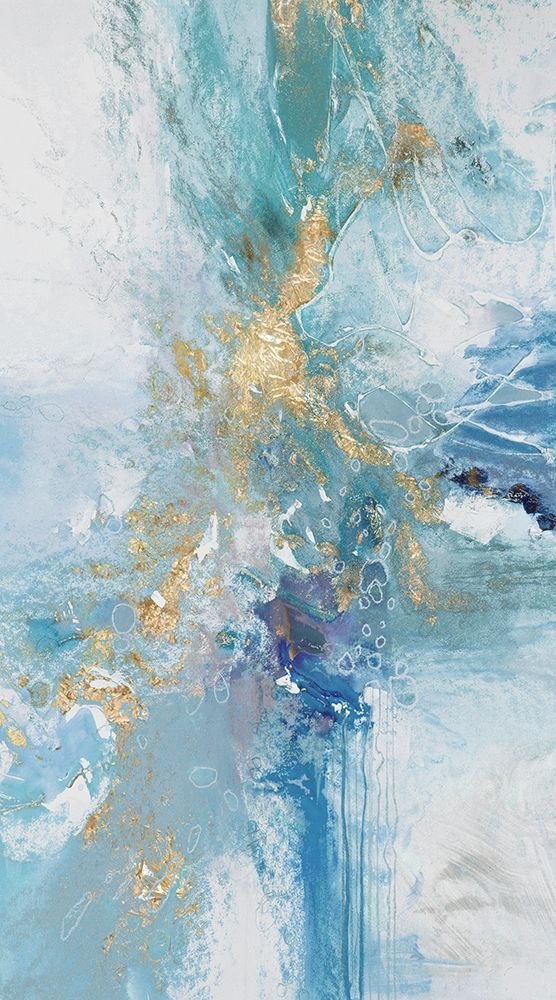 Turquoise Flow III art print by Jennifer Gardner for $57.95 CAD