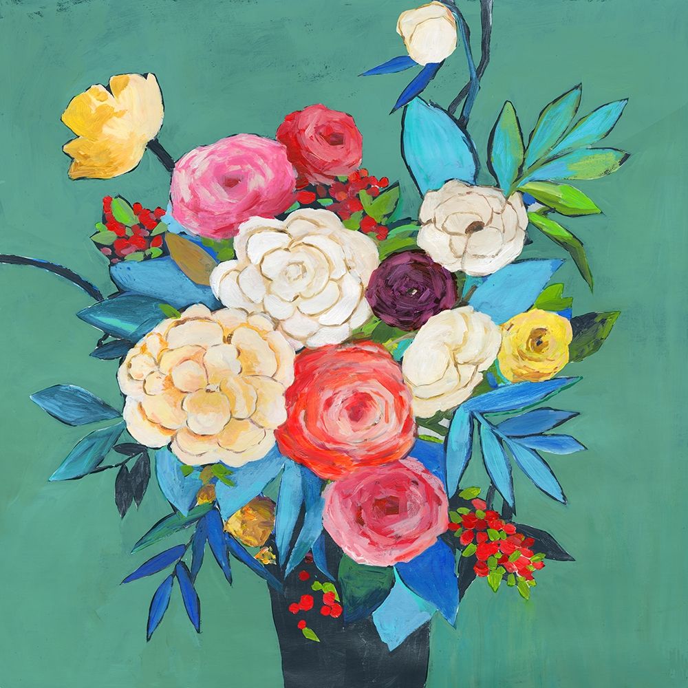 Folk Bouquet  art print by Asia Jensen for $57.95 CAD