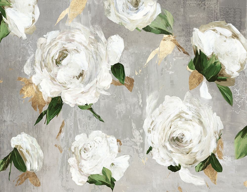 White Peony Garden art print by Asia Jensen for $57.95 CAD