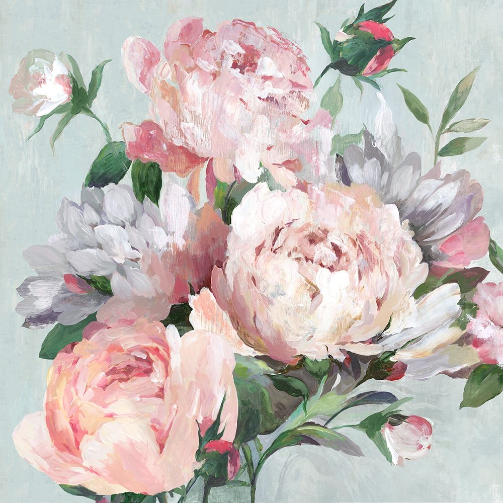 Pink Peony Garden  art print by Asia Jensen for $57.95 CAD