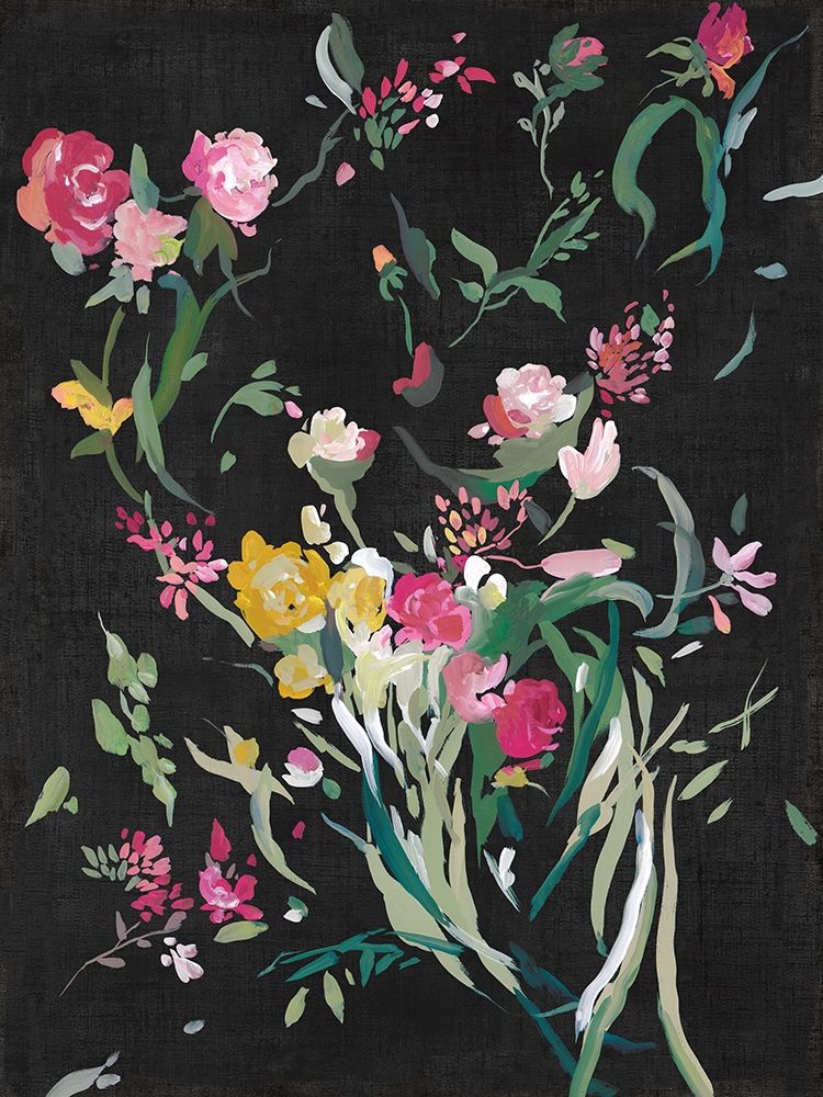 Midnight Blooming Botanicals I  art print by Asia Jensen for $57.95 CAD
