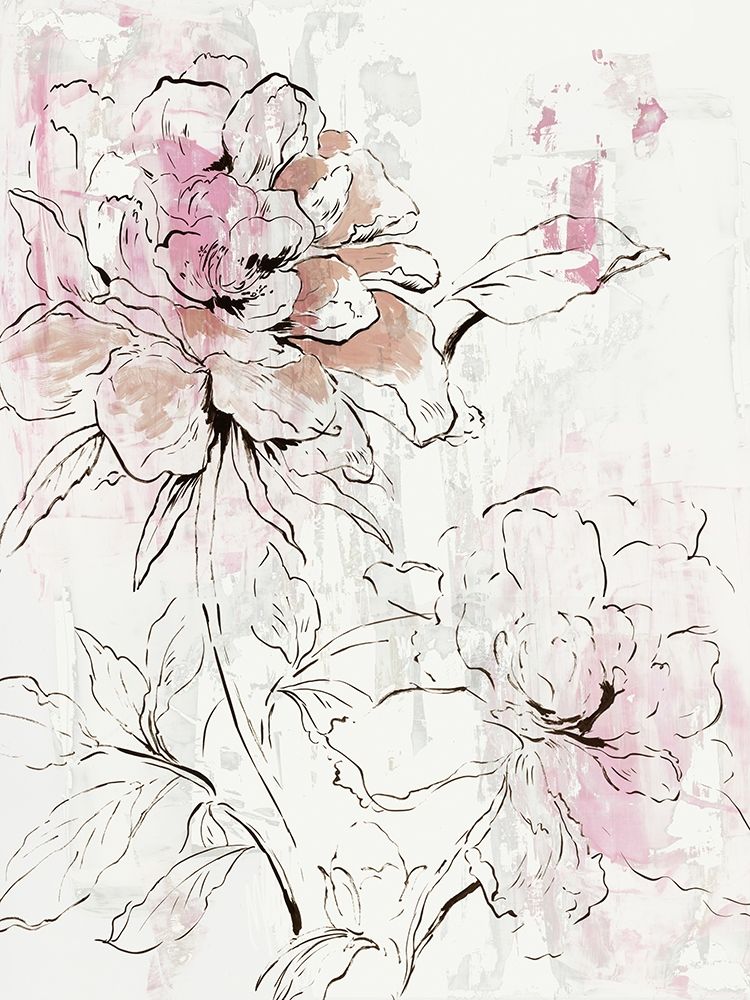 Pink Peony Blossom I  art print by Asia Jensen for $57.95 CAD