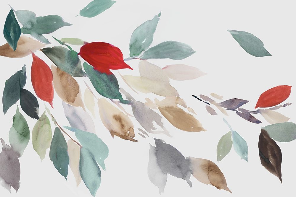 Fall Coloured Leaves III art print by Asia Jensen for $57.95 CAD