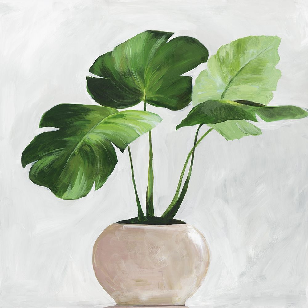Potted Green Leaves  art print by Asia Jensen for $57.95 CAD