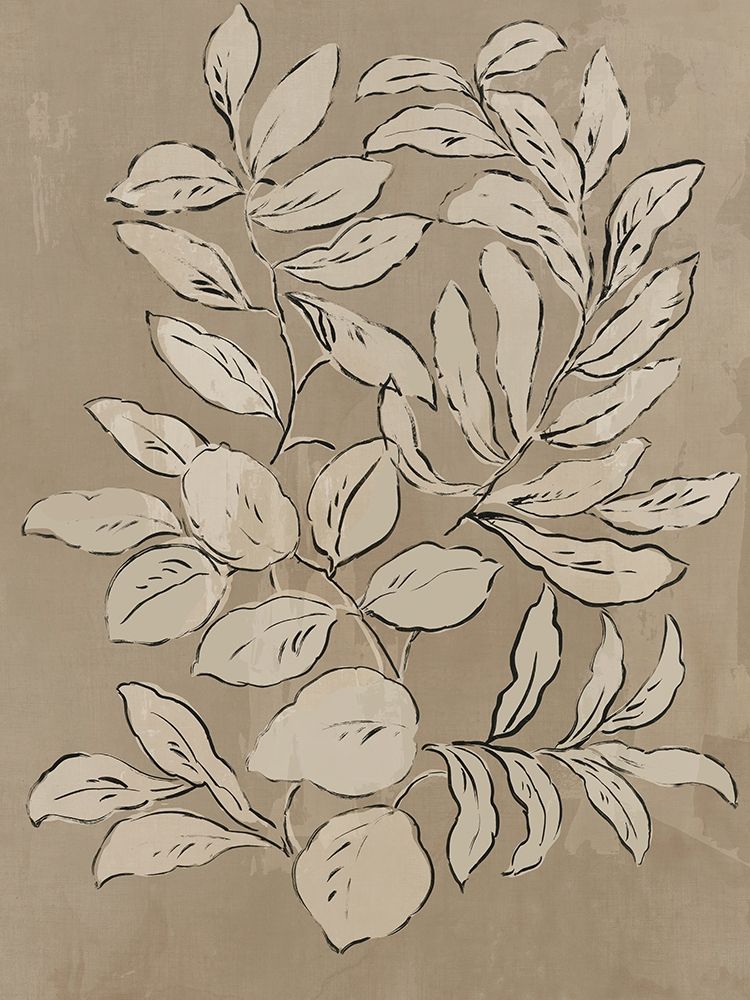 Leaves Sketches II art print by Asia Jensen for $57.95 CAD