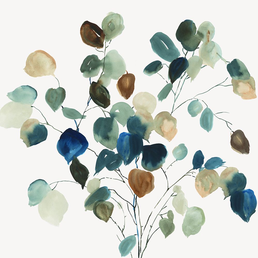 Blue Leaves Branch  art print by Asia Jensen for $57.95 CAD