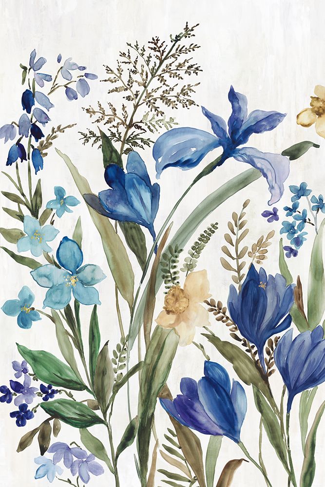 Blue Ferns II art print by Asia Jensen for $57.95 CAD