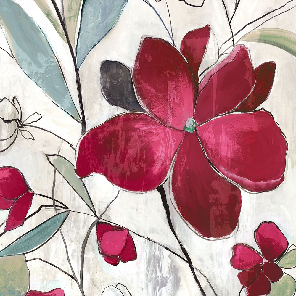 Rose Flower II art print by Asia Jensen for $57.95 CAD