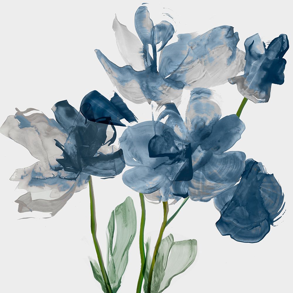 Blue Floral Radiance II art print by Asia Jensen for $57.95 CAD