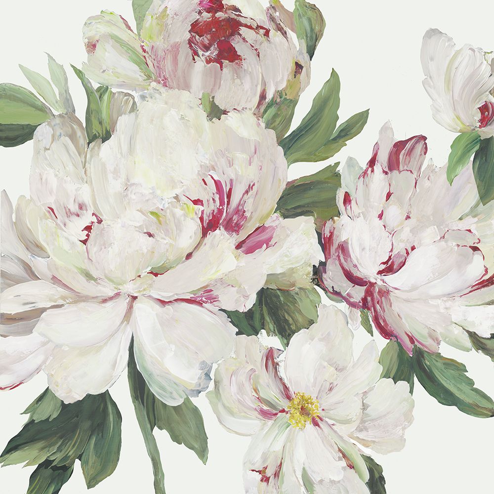 White Floral Serenity art print by Asia Jensen for $57.95 CAD