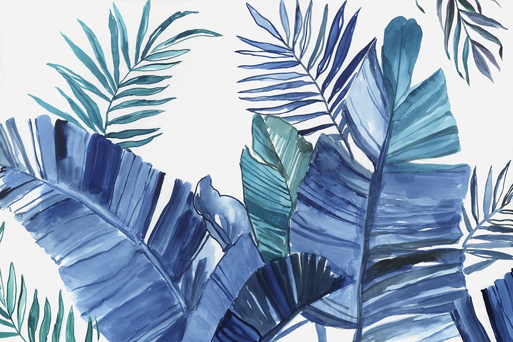 Tropic Blue Palms art print by Asia Jensen for $57.95 CAD