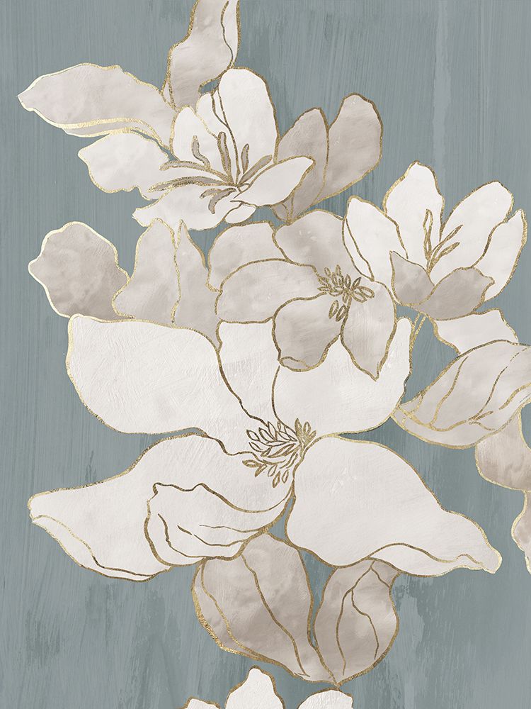 White Garden Outline I art print by Asia Jensen for $57.95 CAD