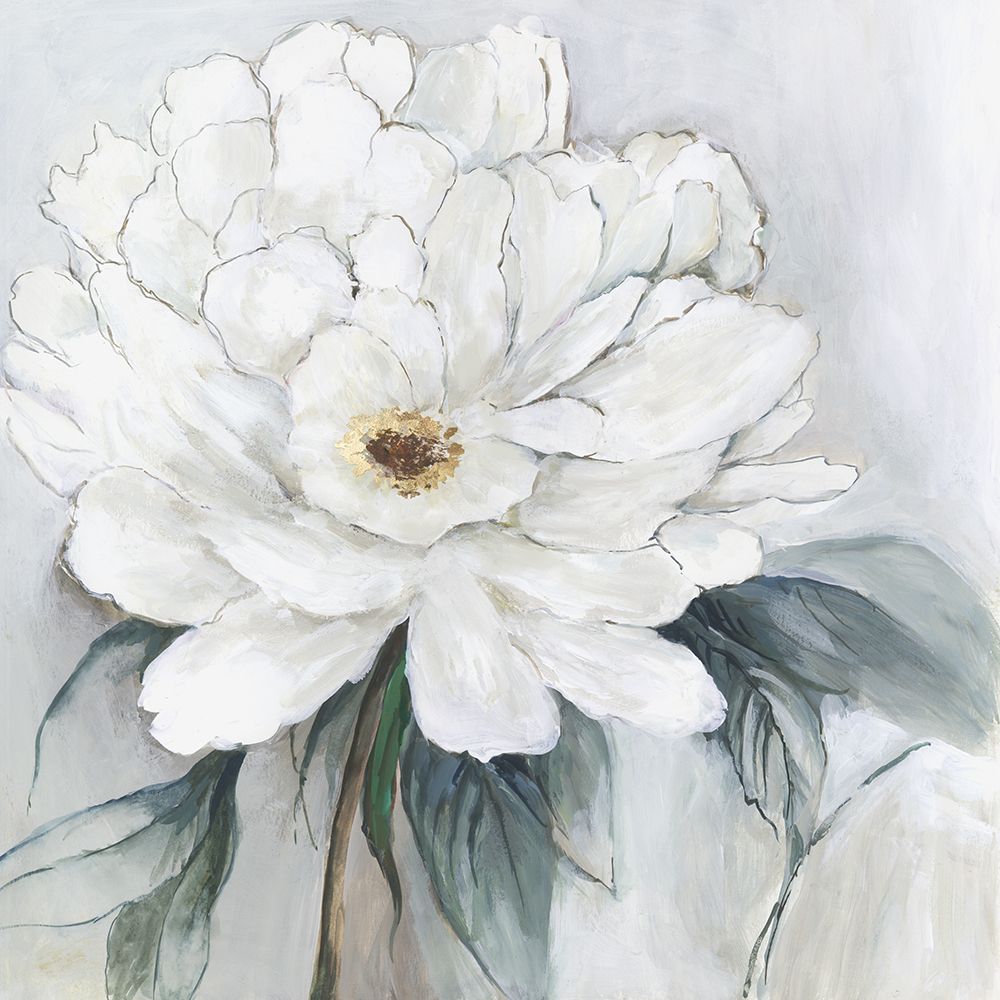 White Floral Bloom I art print by Asia Jensen for $57.95 CAD