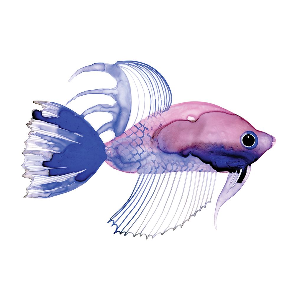 Purple Fish art print by Margaret Berg for $57.95 CAD