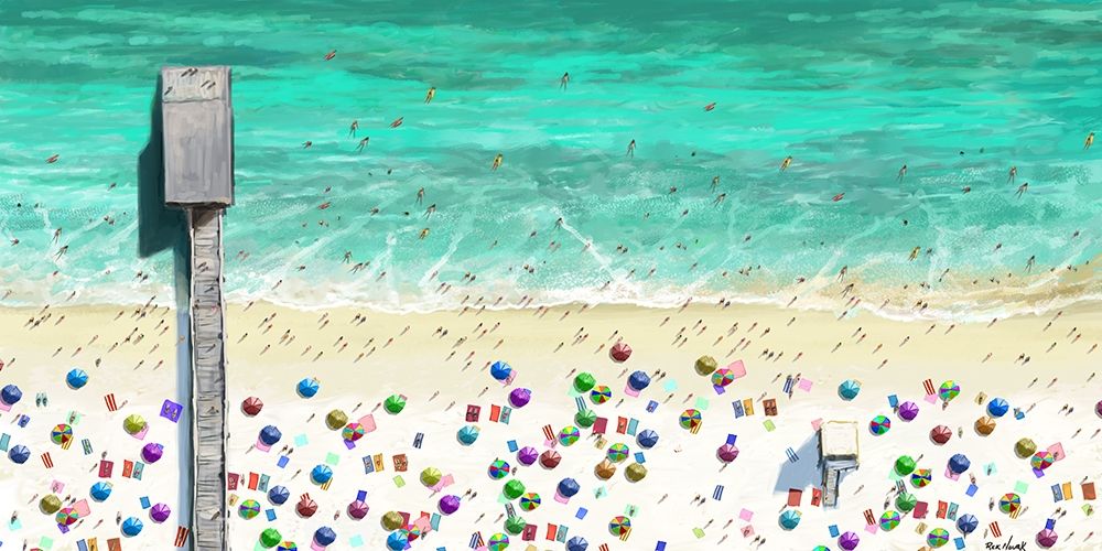 Beach Joy art print by Rick Novak for $57.95 CAD