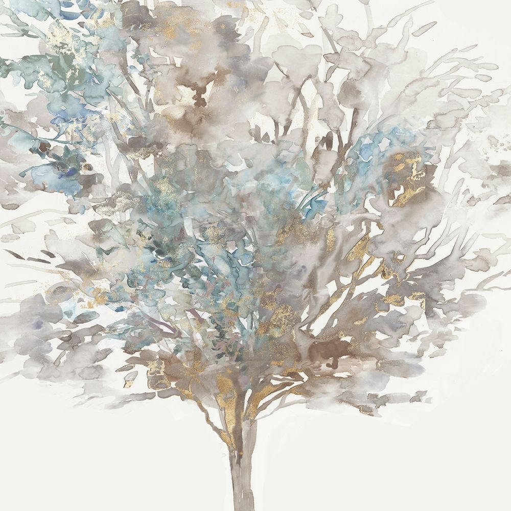 Tree Teal II art print by Allison Pearce for $57.95 CAD