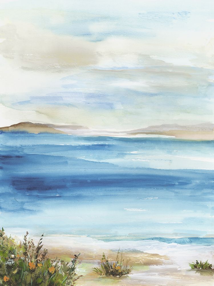 Blue Beach II art print by Allison Pearce for $57.95 CAD