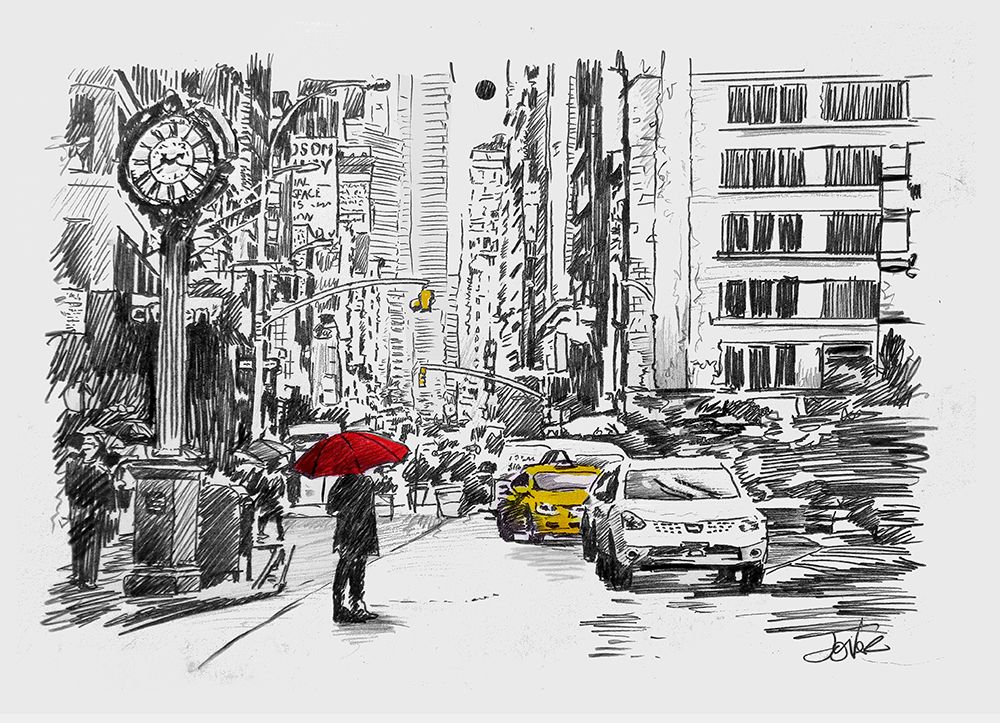 One Day of the City art print by Loui Jover for $57.95 CAD
