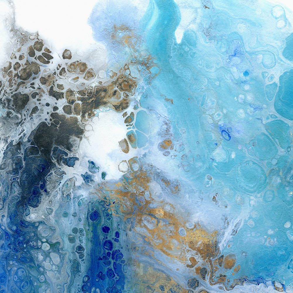 Blue Surf I  art print by Wendy Kroeker for $57.95 CAD