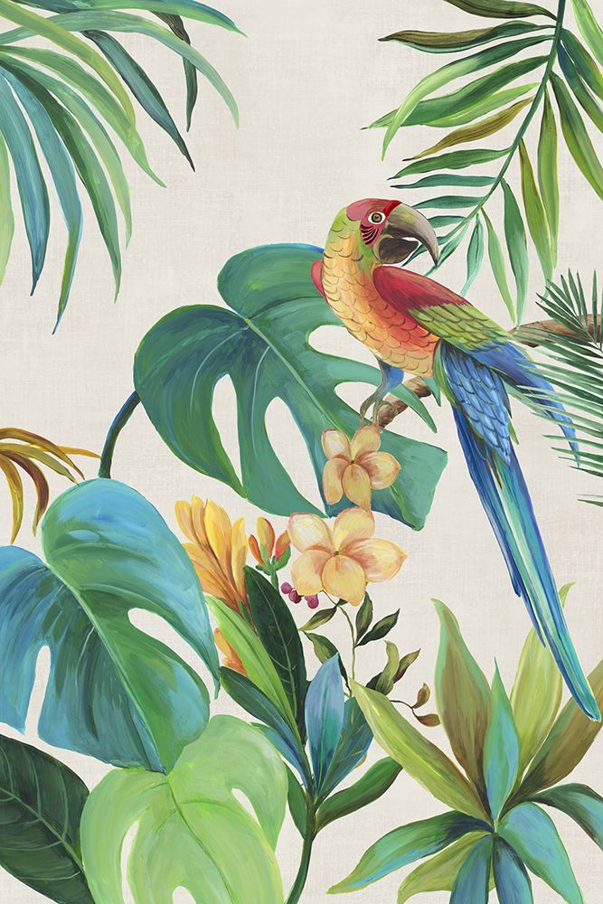 Tropical Parrot II art print by Aimee Wilson for $57.95 CAD