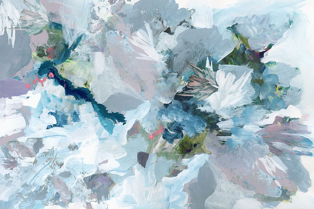 Big Blue Florals I art print by Cartissi for $57.95 CAD