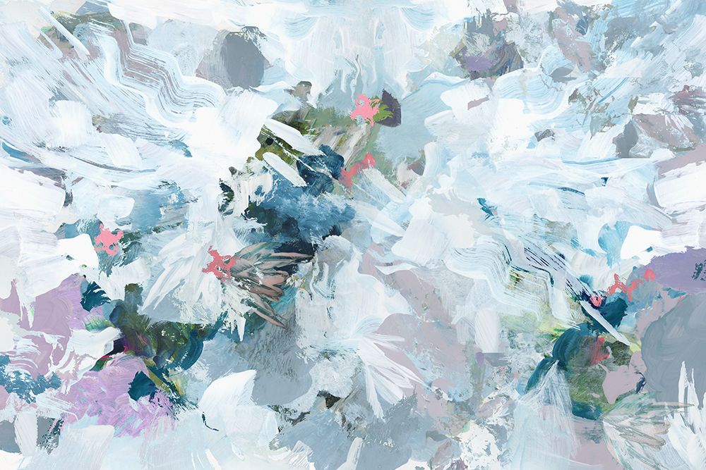Big Blue Florals II art print by Cartissi for $57.95 CAD