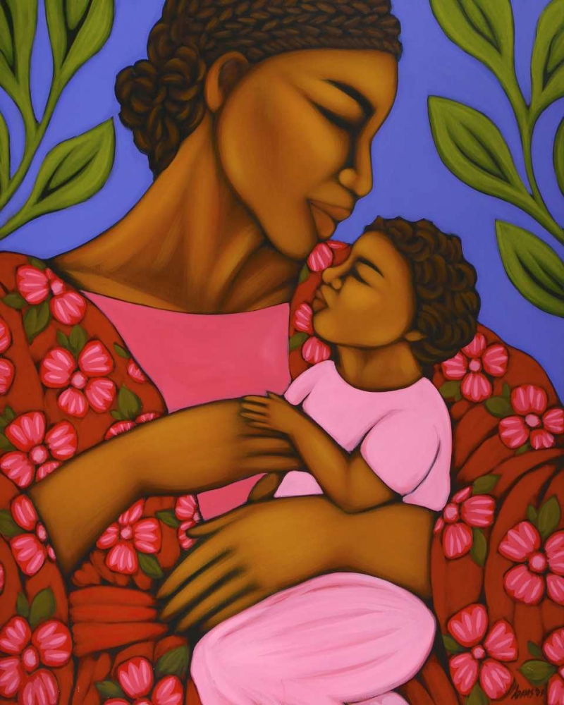 African Mother and Baby art print by Tamara Adams for $57.95 CAD