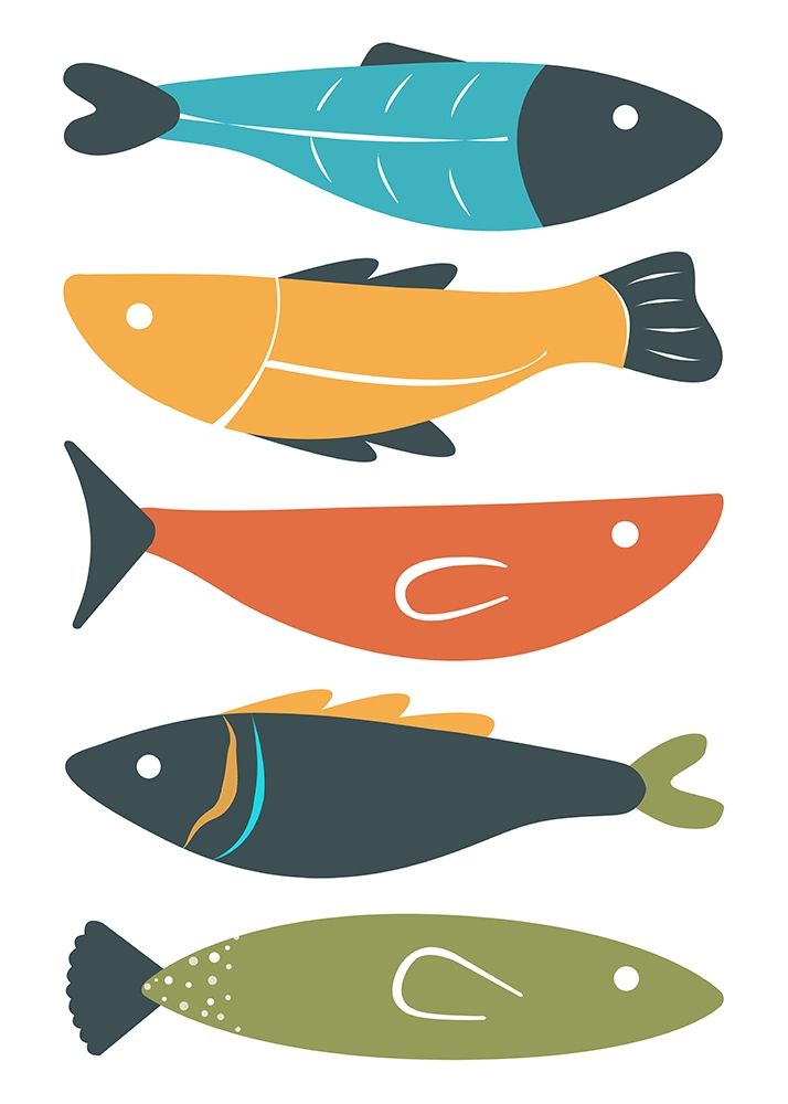 Playful Fish art print by Ayse for $57.95 CAD
