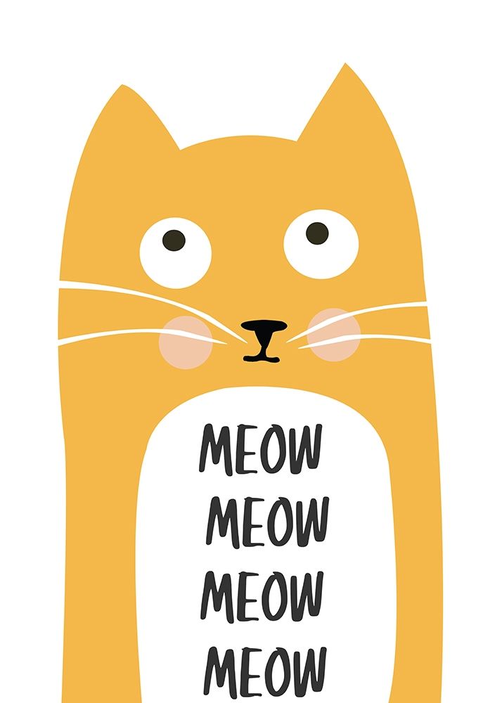 Meow art print by Ayse for $57.95 CAD