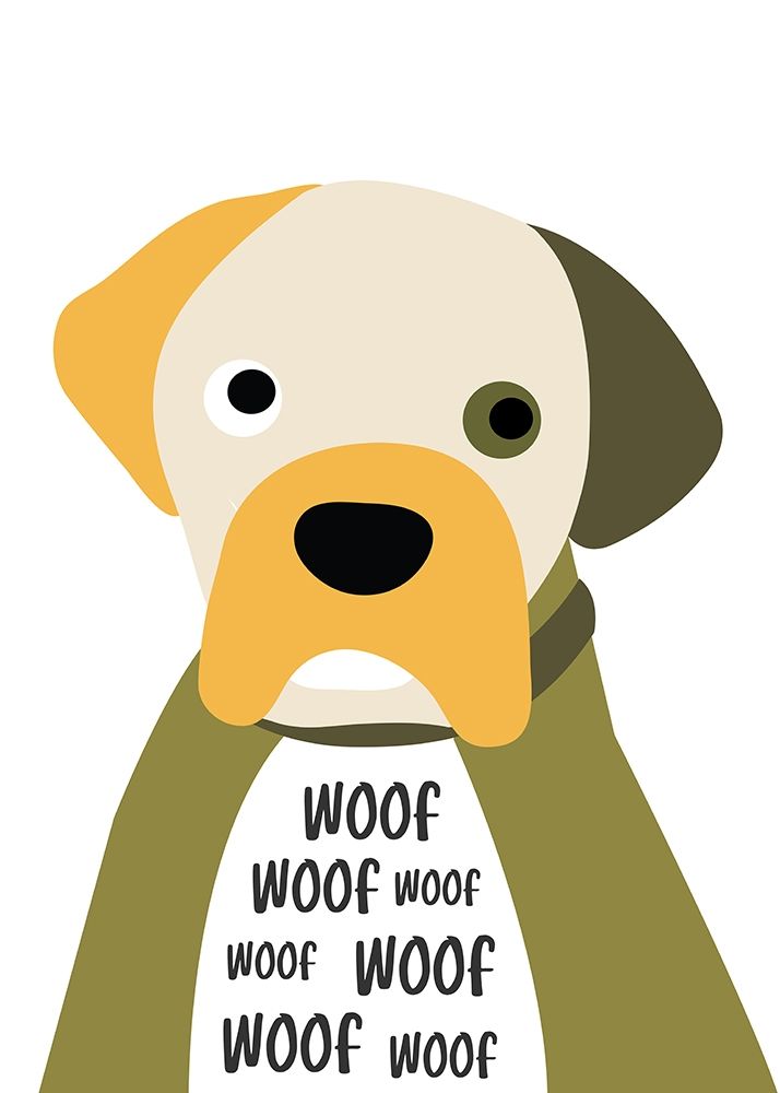 Woof art print by Ayse for $57.95 CAD