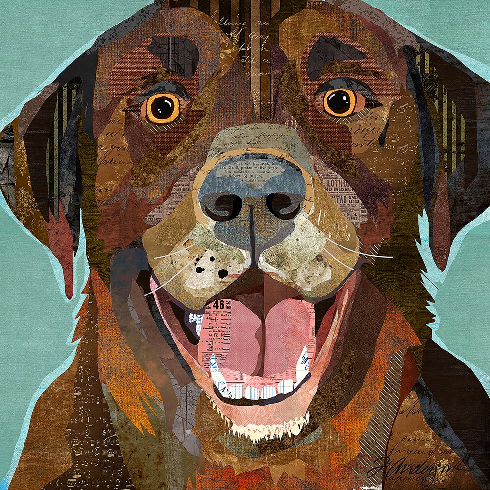 Chocolate Lab art print by Traci Anderson for $57.95 CAD