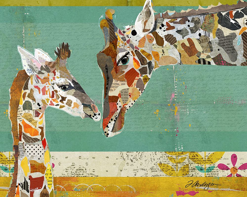 Giraffe and Calf art print by Traci Anderson for $57.95 CAD