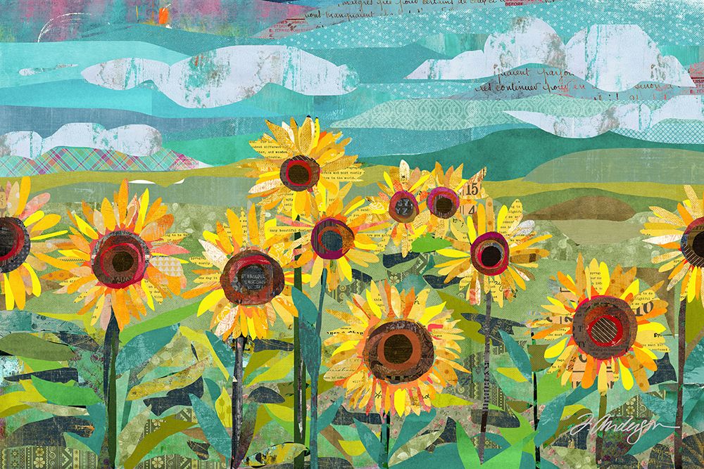 Sunflowers At Dusk art print by Traci Anderson for $57.95 CAD