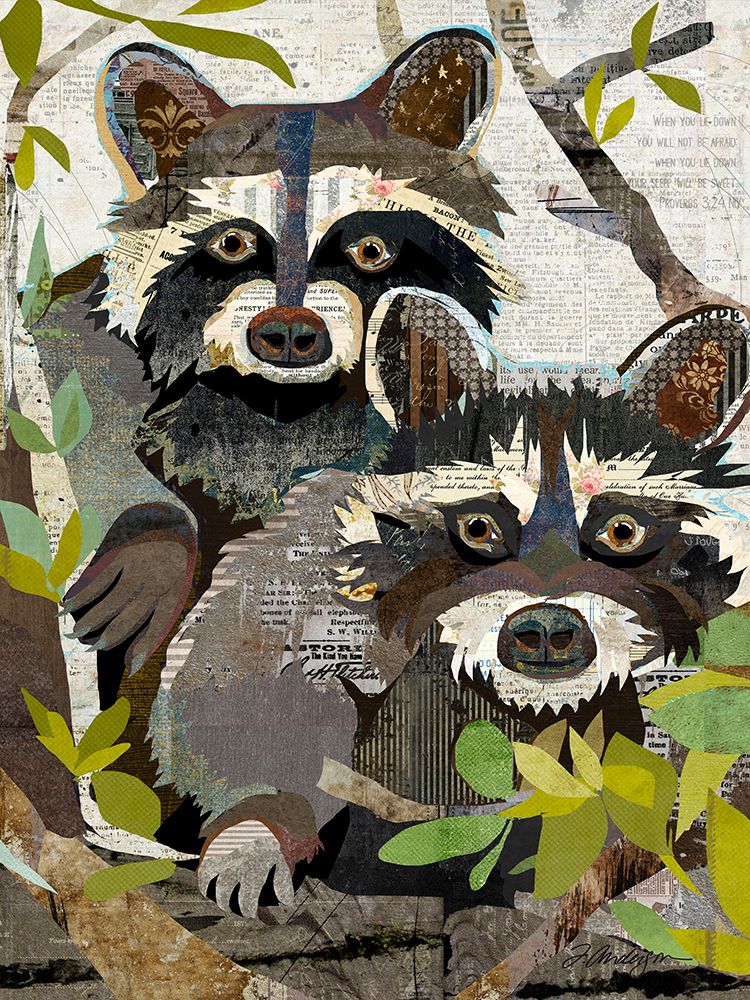 Raccoons art print by Traci Anderson for $57.95 CAD