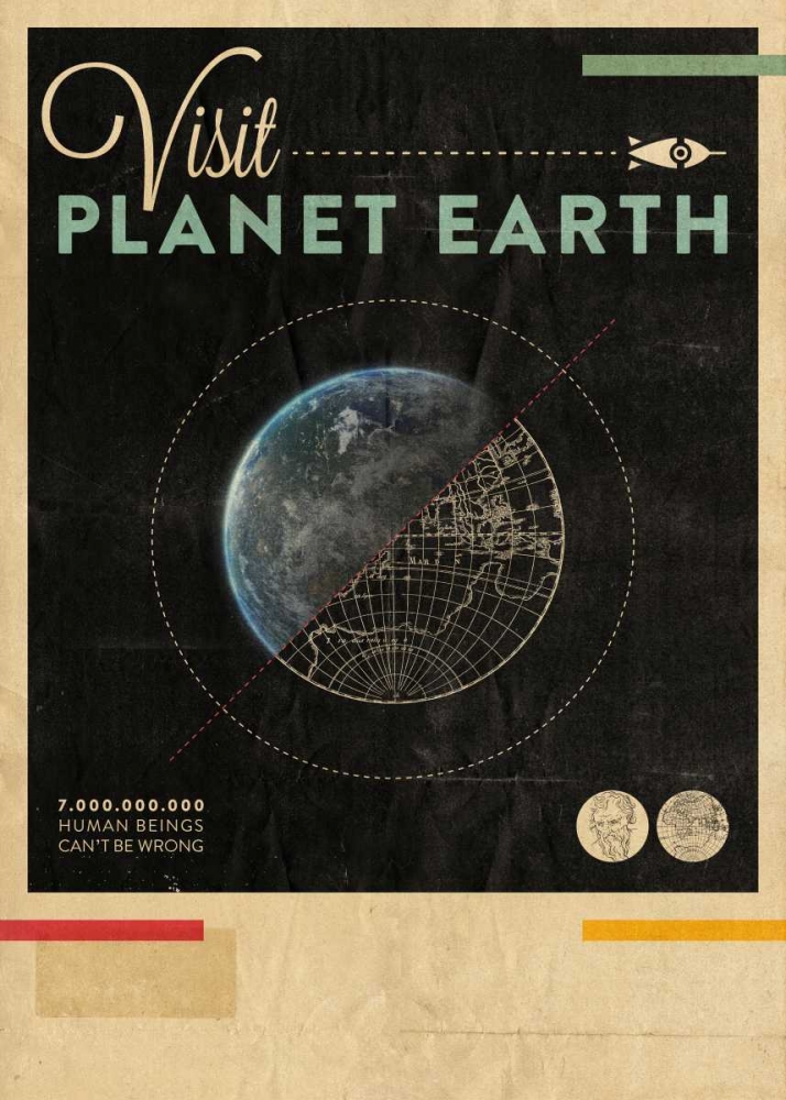 Visit Planet Earth art print by Hannes Beer for $57.95 CAD