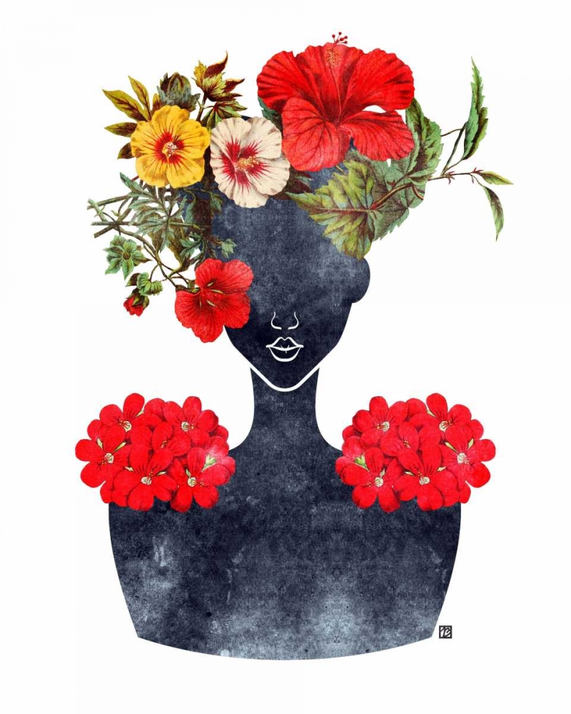 Flower Crown Silhouette I art print by Tabitha Brown for $57.95 CAD