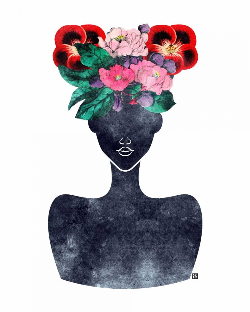 Flower Crown Silhouette II art print by Tabitha Brown for $57.95 CAD